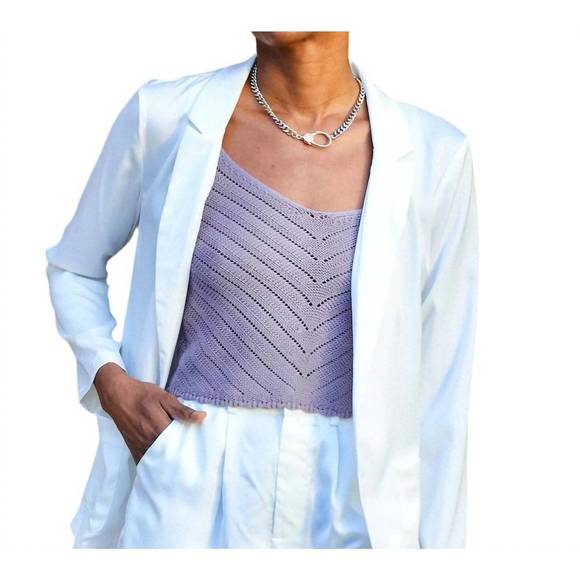 NEW BE COOL polly knit crop sweater in dove - Picture 1 of 2